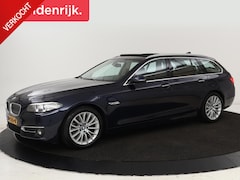 BMW 5-serie Touring - 520i Luxury Edition | Panoramadak | Leder | Stoelverwarming | Navigatie | Xenon | Memory |