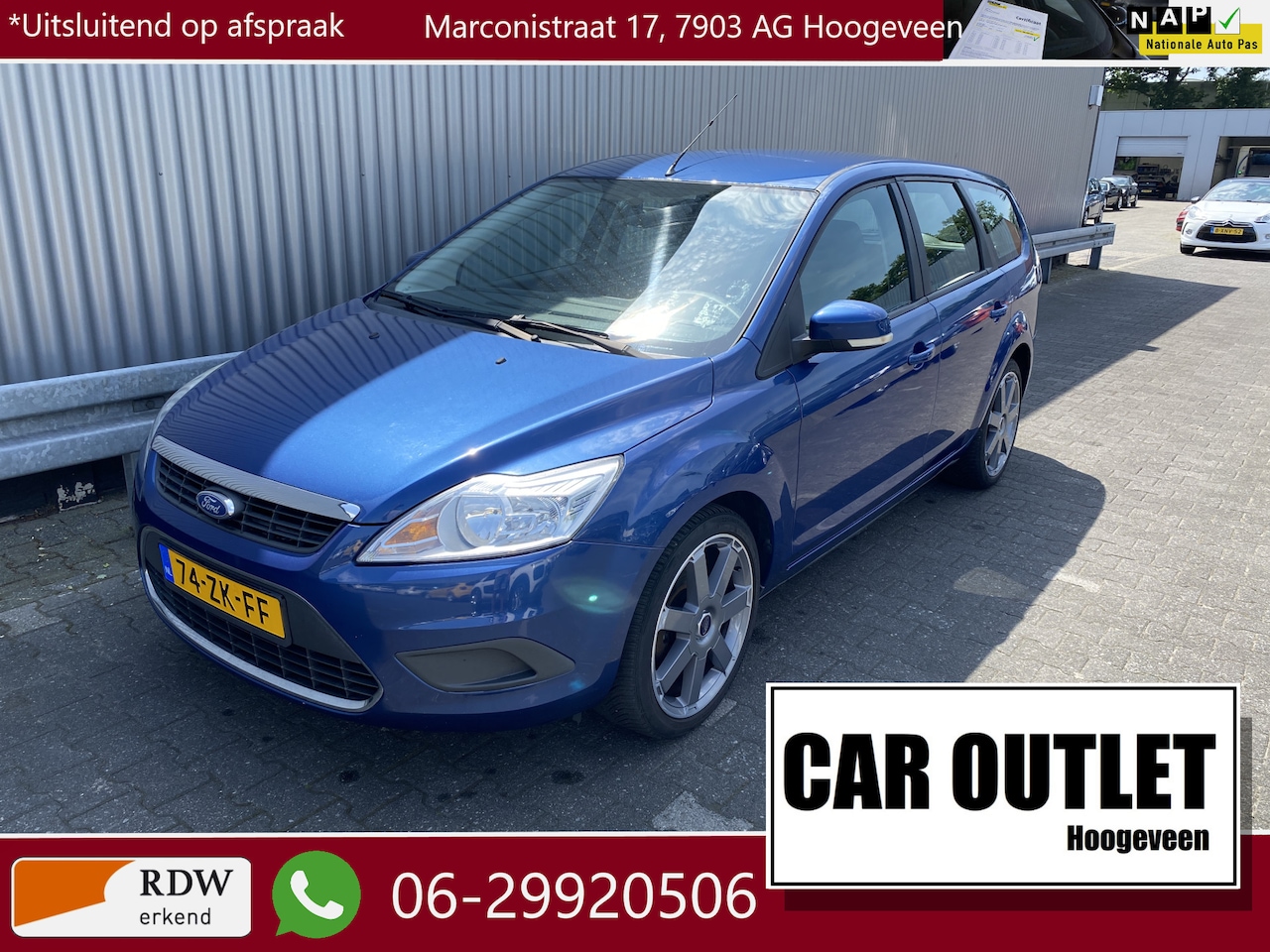 Ford Focus Wagon - 1.6 Trend A/C, CC, Voorruitvw, PDC, LM, Trekh, – Inruil Mogelijk – - AutoWereld.nl
