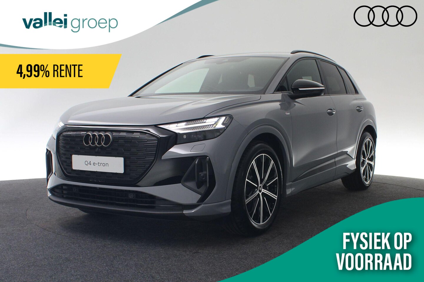 Audi Q4 e-tron - S edition 45 82 kWh 210 kW / 286 pk Quattro | Assistentiepakket plus | Optiekpakket zwart - AutoWereld.nl