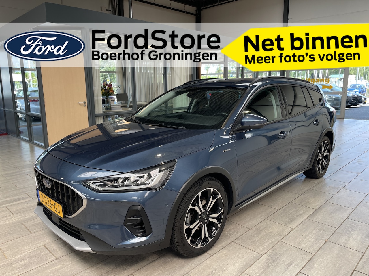 Ford Focus Wagon - EcoBoost Hybrid 155 pk Active | Trekhaak | Winter Pack | Leer | Camera | Adapt. cruise | E - AutoWereld.nl