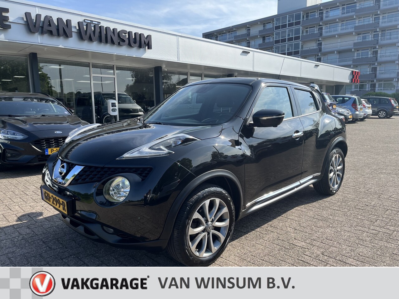Nissan Juke - 1.6 Tekna Lmv Cruise Navi Acamera Automaat Klima 360Camera Panorama Nap Lederen bekleding - AutoWereld.nl