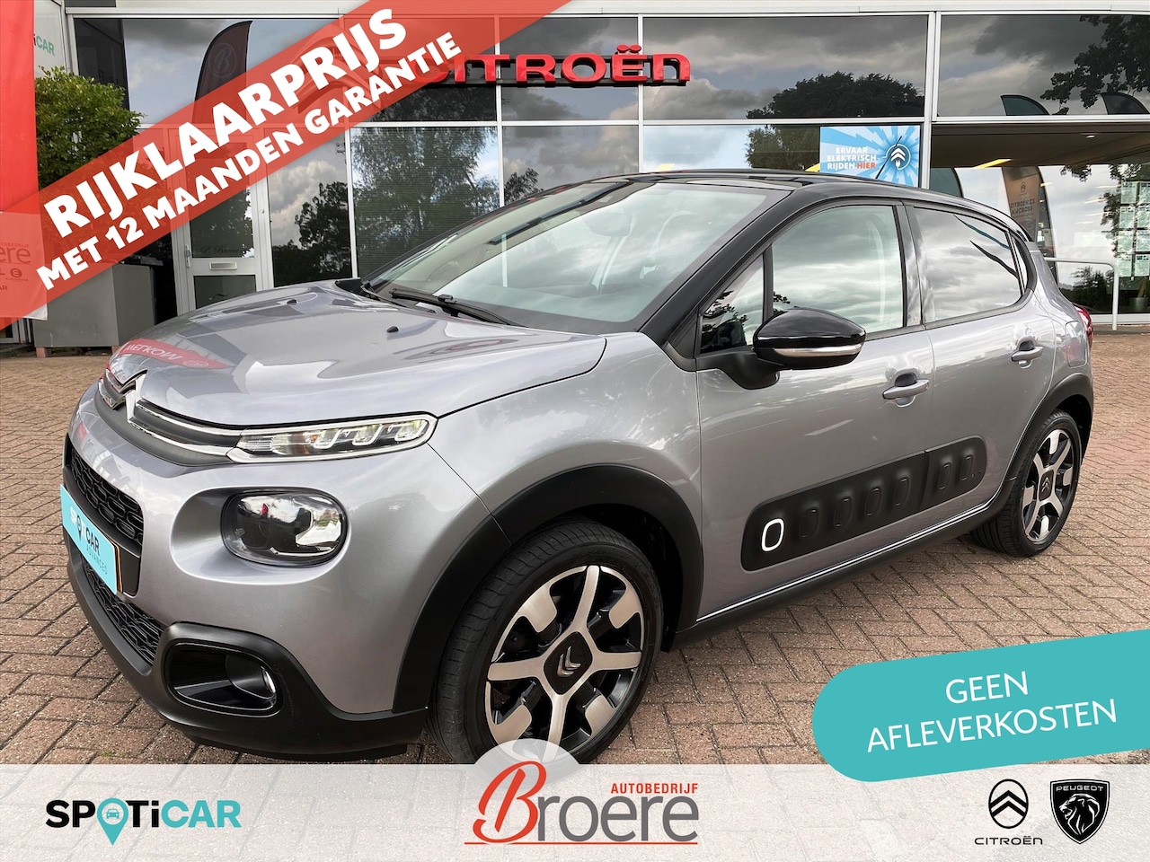 Citroën C3 - 1.2 82pk Shine | panoramadak, trekhaak, parkeersensoren, verw. voorstoelen, navi via apple - AutoWereld.nl