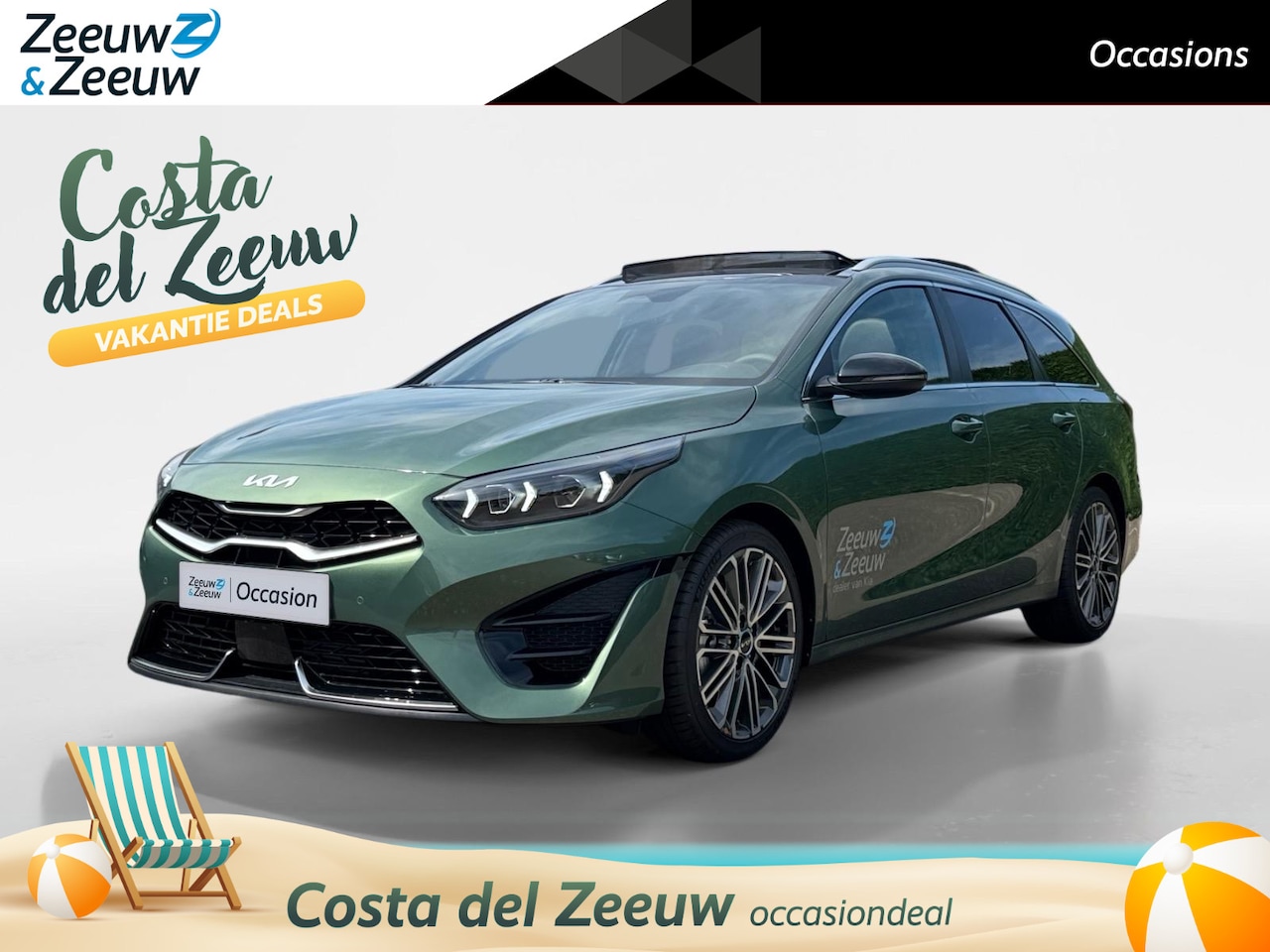 Kia Cee'd Sportswagon - Ceed 1.5 T-GDi GT-PlusLine Schuifkantel dak | Elektrische stoelen | Stoel verwarming voor+ - AutoWereld.nl