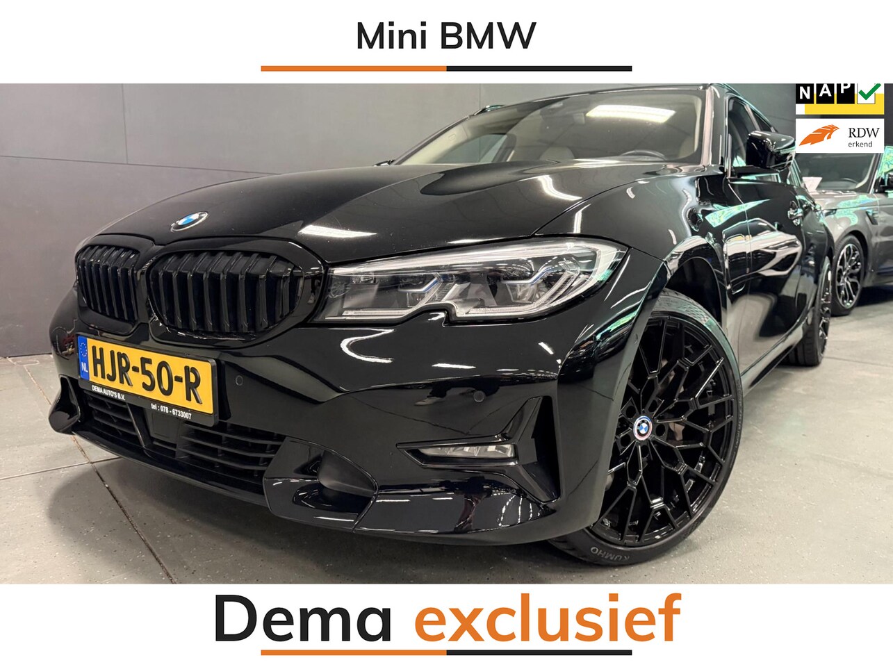 BMW 3-serie Touring - 330e xDrive High Executive 19'' NAVI/LEDER/LASER-L/H-UP/ECC/PDC/CRUISE/// - AutoWereld.nl