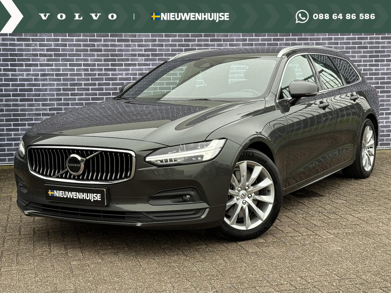 Volvo V90 - 2.0 B4 Business Pro | Blis | Adapieve cruise controle | Stoel + Stuur verwarming | Standka - AutoWereld.nl