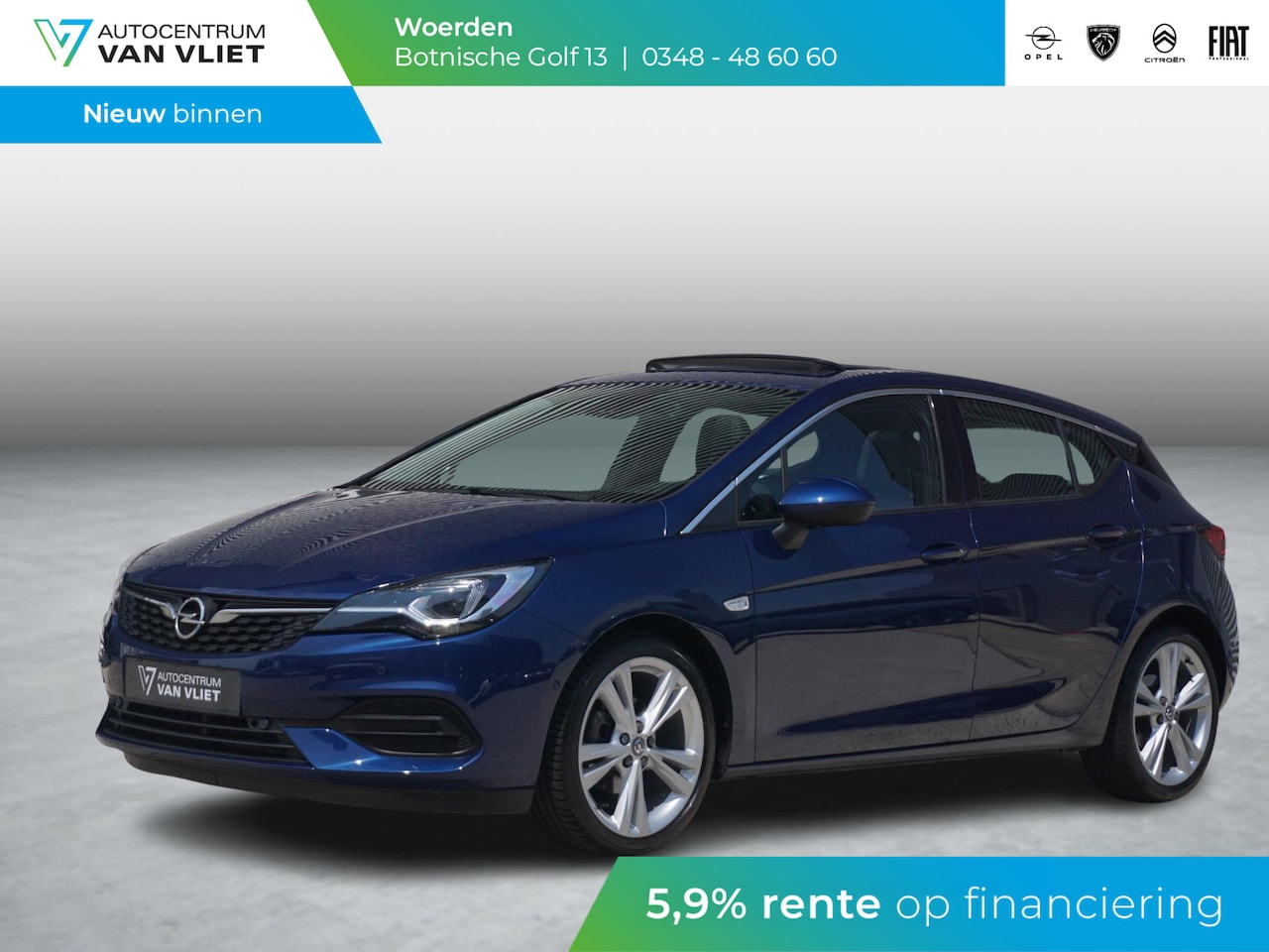 Opel Astra - 1.2 Elegance Schuifkanteldak | AGR stoelen - AutoWereld.nl