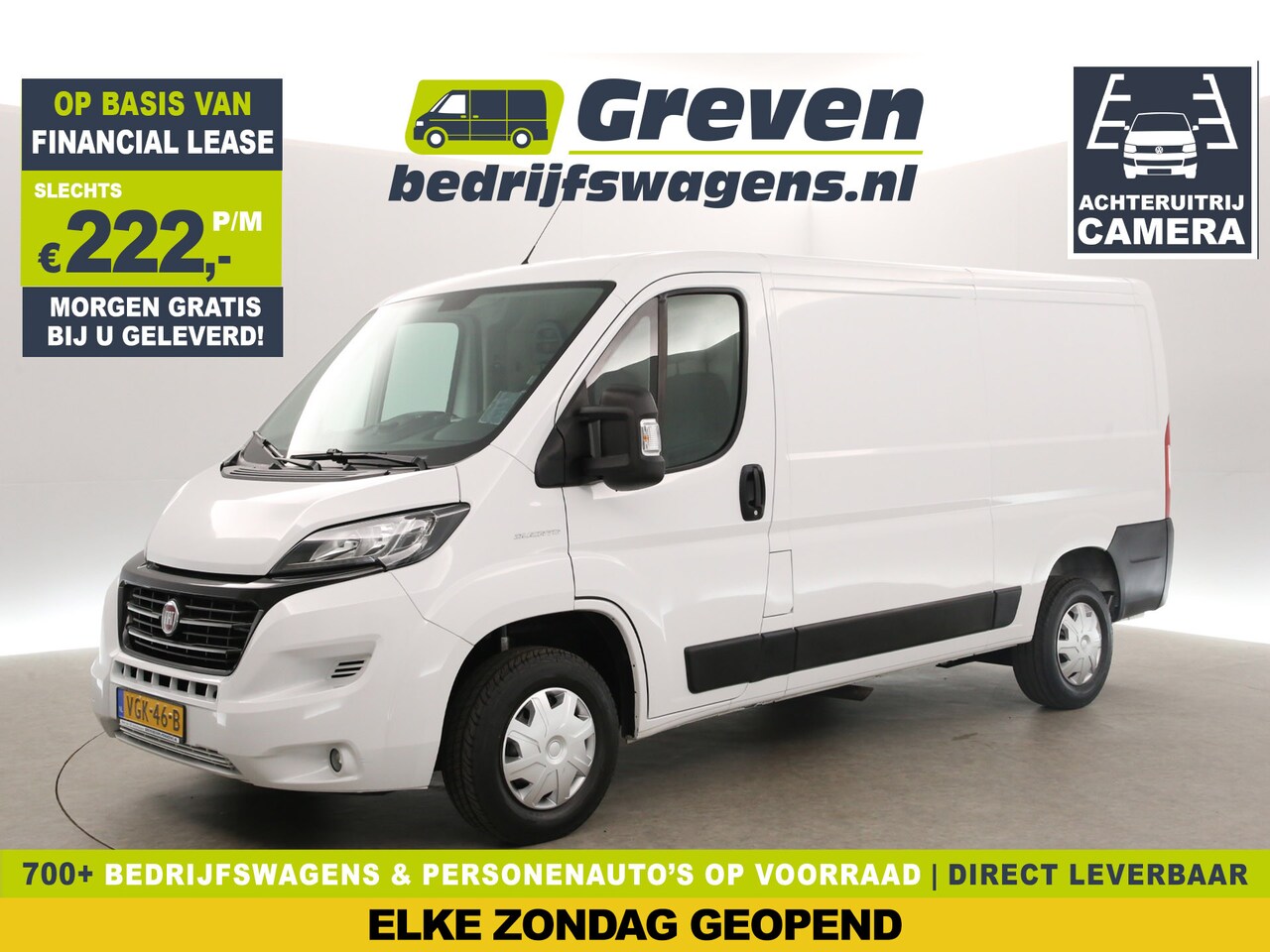Fiat Ducato - 30 2.3 MultiJet L2H1 Airco Camera Cruise LED Navigatie 3 Persoons - AutoWereld.nl