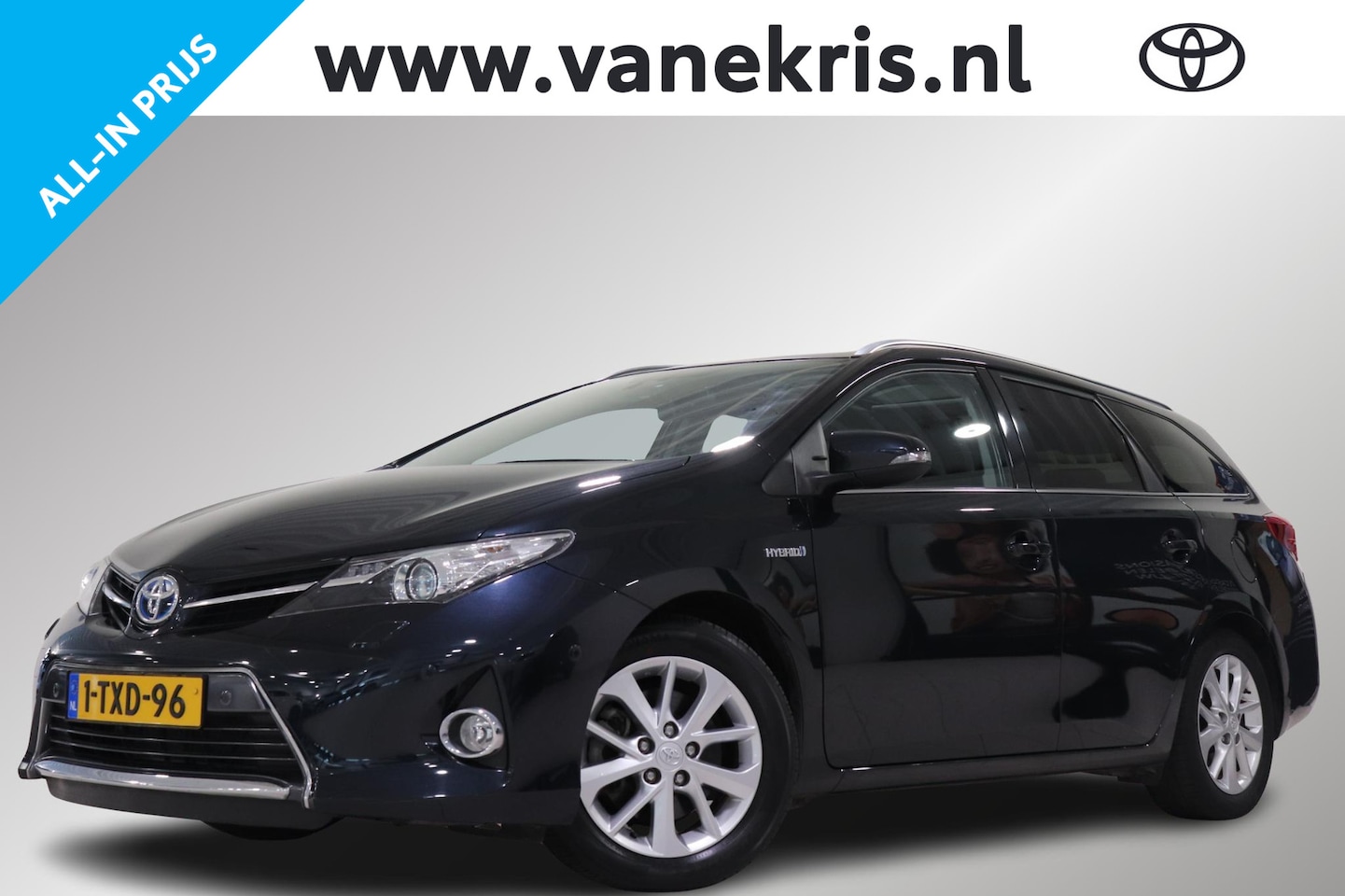 Toyota Auris Touring Sports - 1.8 Hybrid Lease 1.8 Hybrid Lease+, Trekhaak, Stoelverwarming, Pano, Parkeersensoren, Keyless, Dealer onder - AutoWereld.nl