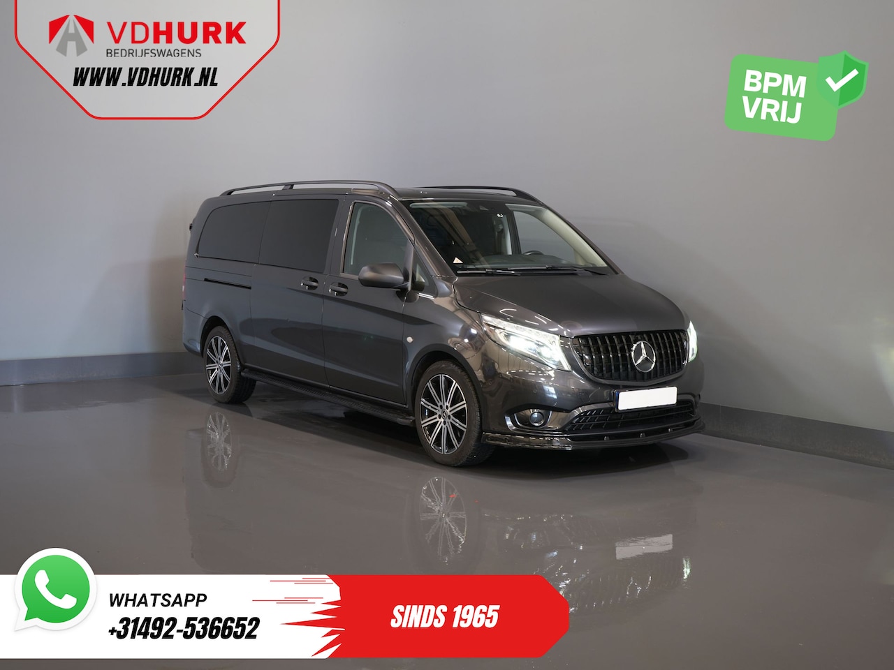 Mercedes-Benz Vito - 119 CDI Aut. L3 BPM VRIJ! LED/ Carplay/ LMV 19"/ Stoelverw./ Glaslook/ Alarm III/ 2.5t Tre - AutoWereld.nl