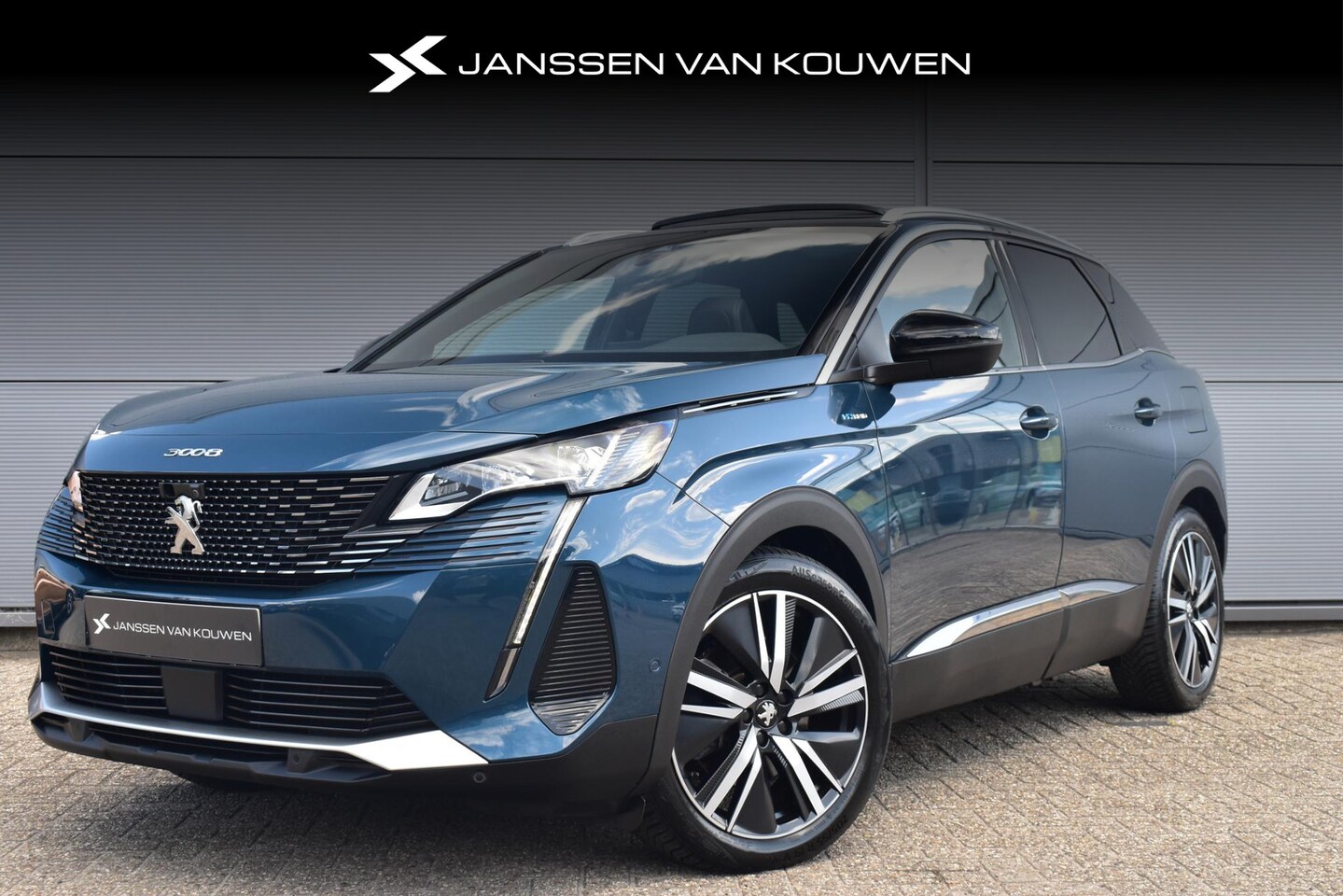 Peugeot 3008 - 1.6 HYbrid 225 GT Elektrische stoelverstelling met Geheugen Lederen Bekleding 360 Camera A - AutoWereld.nl