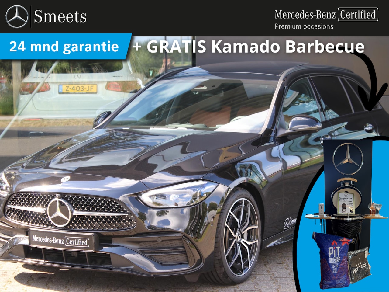 Mercedes-Benz C-klasse Estate - 180 AMG Line Panoramadak | Navigatie | 360 camera | Memory Seats | Trekhaak | Automaat - AutoWereld.nl