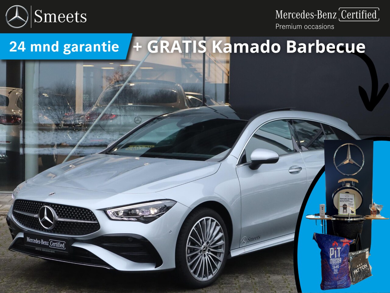 Mercedes-Benz CLA-klasse Shooting Brake - 250 e Star Edition AMG Line | Panoramadak | Trekhaak | Navigatie | Camera | LED | Multispa - AutoWereld.nl