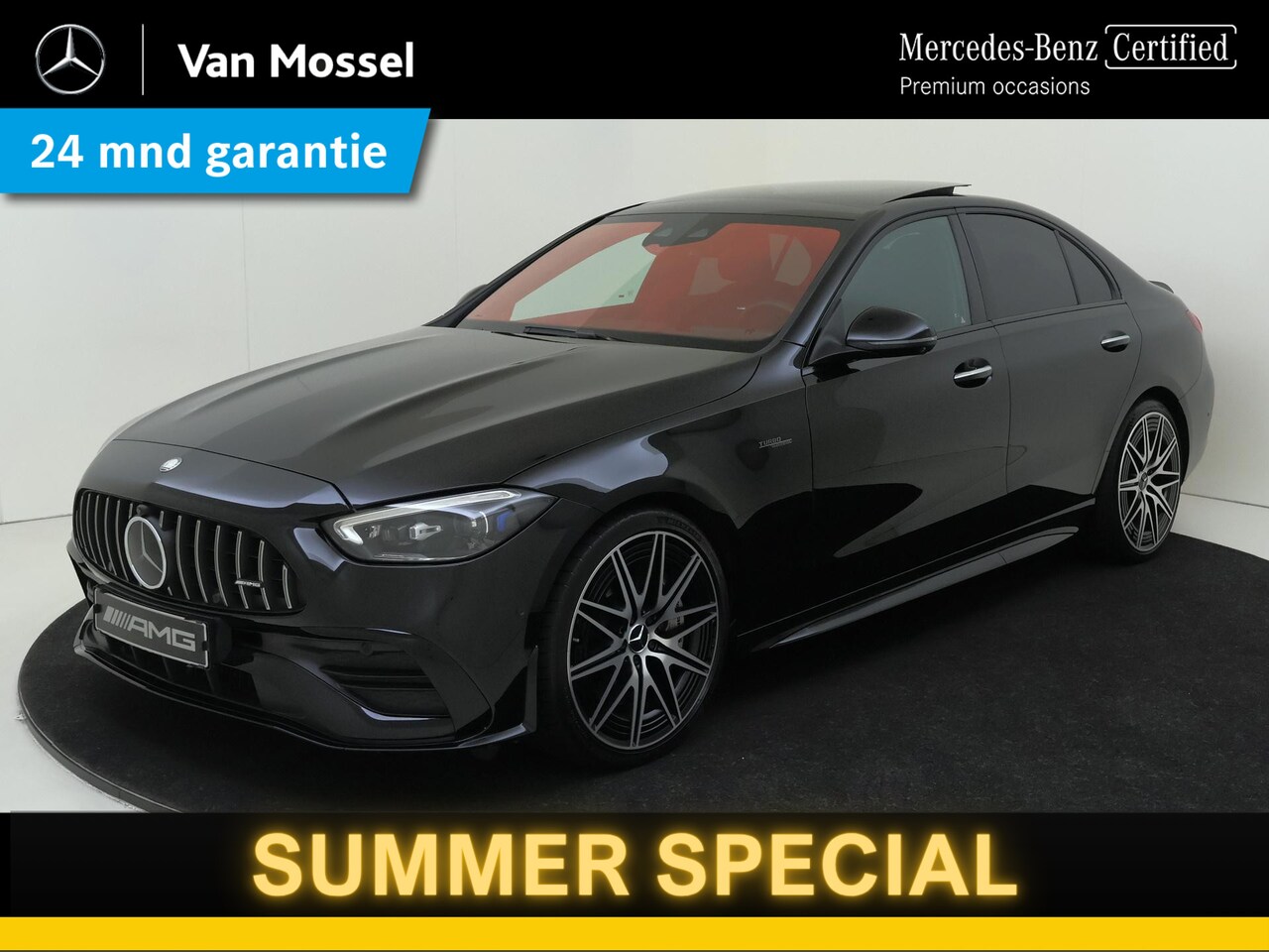 Mercedes-Benz C-klasse - AMG 43 4MATIC /Panoramadak /AMG drivers package /Carbon pakket /Achterasbesturing /Xpel PP - AutoWereld.nl