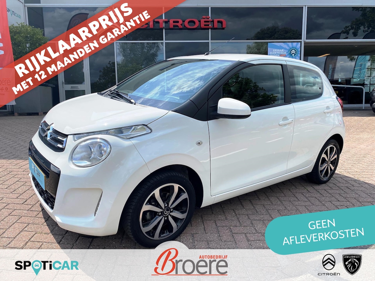 Citroën C1 - 1.0 VTi 72PK 5D Shine | navigatie, airco, 15 inch velgen, bluetooth, android auto, apple c - AutoWereld.nl