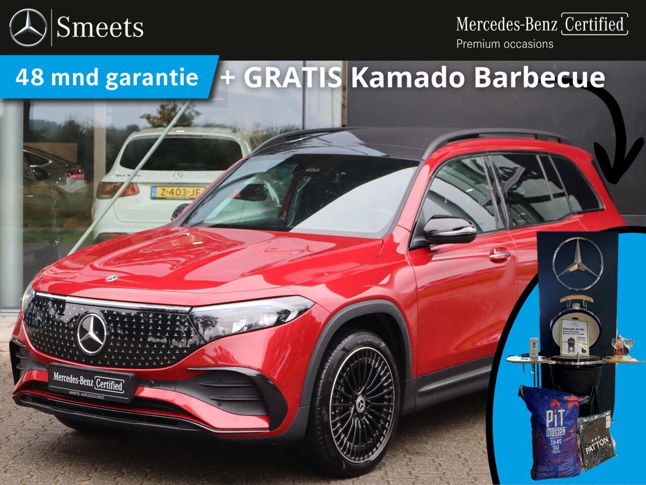 Mercedes-Benz EQB - 250+ AMG Line | Panoramadak | Multispaak | Navigatie | Camera | Dodehoekassistent | Memory - AutoWereld.nl