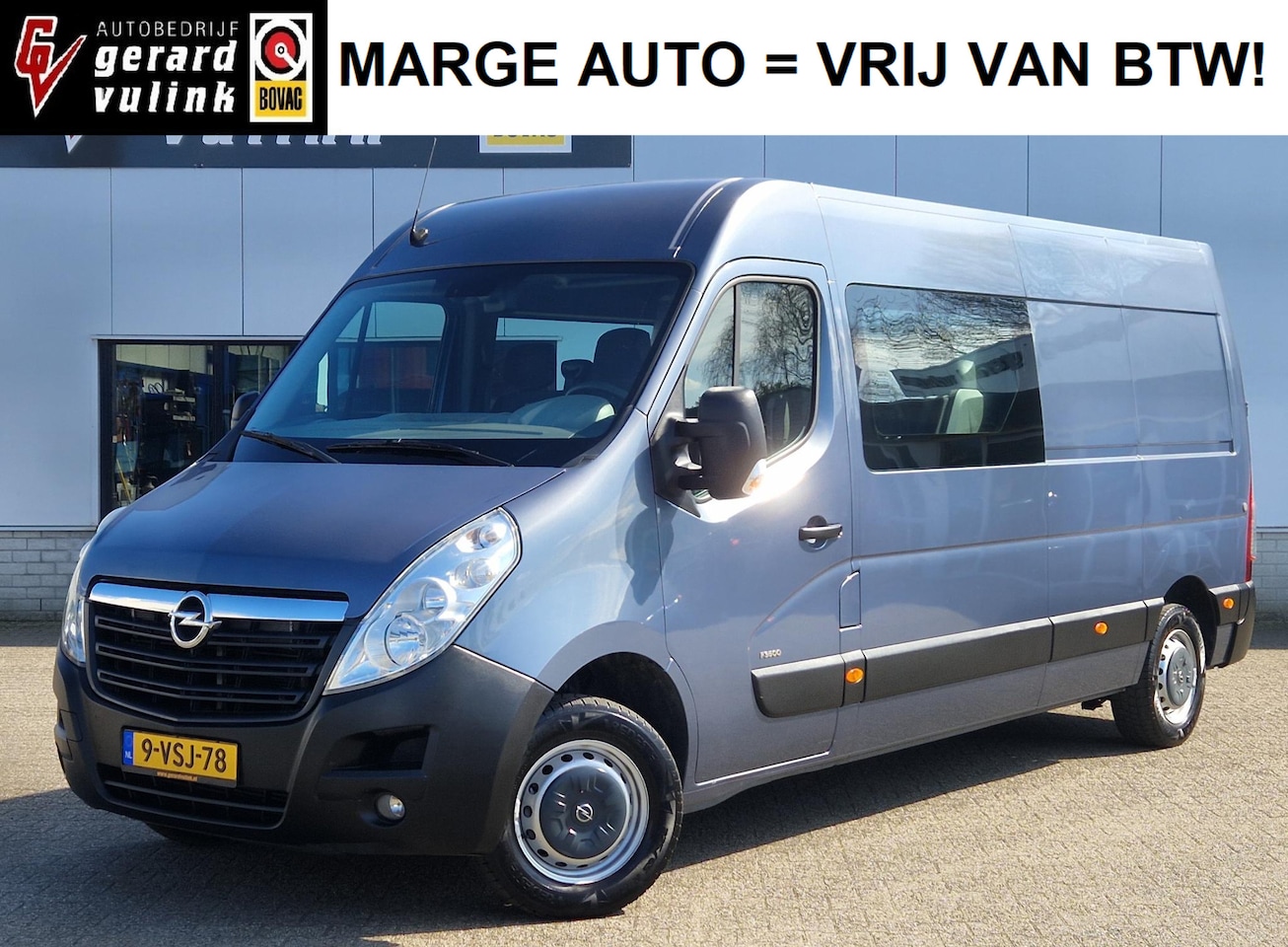 Opel Movano - 2.3 CDTI L3H3 6-PERS DC MARGE AIRCO CRUISE TREKH . - AutoWereld.nl