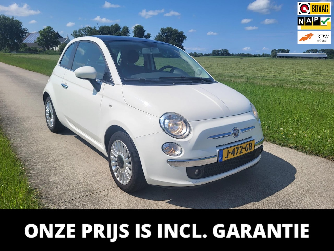 Fiat 500 - 1.2 Pop airco panoramadak - AutoWereld.nl