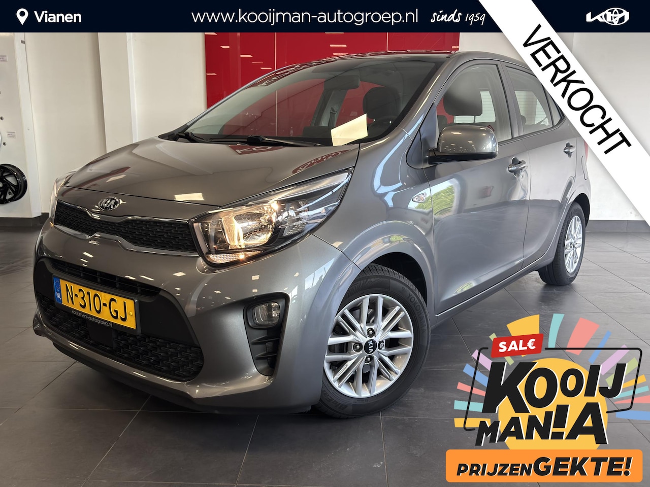 Kia Picanto - 1.0 DPi DynamicLine SLECHTS 48.400KM, ZEER NETTE AUTO!! - AutoWereld.nl