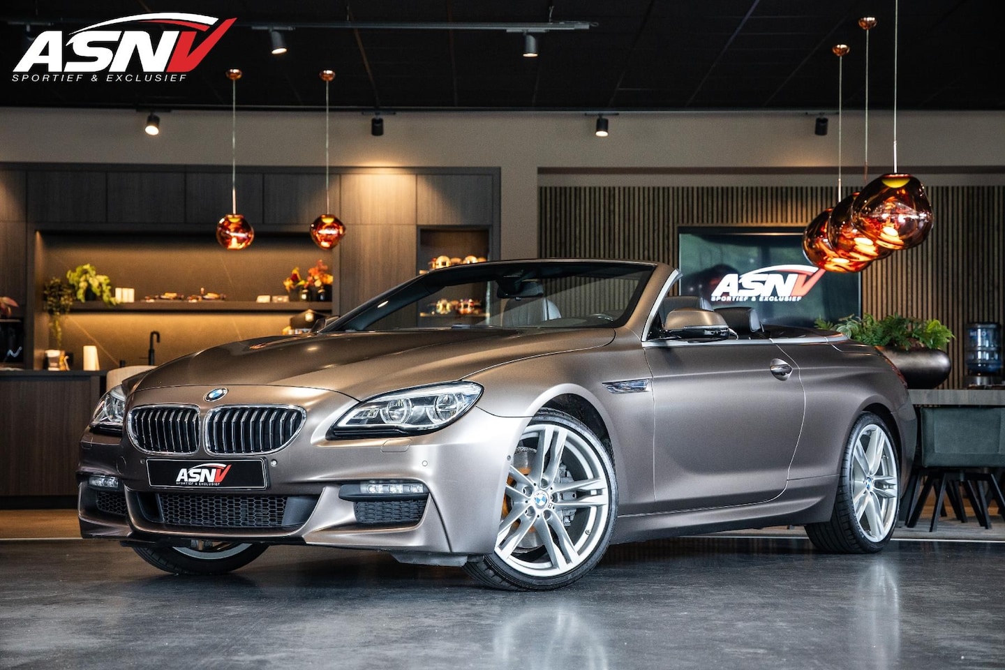 BMW 6-serie Cabrio - 640xi High Executive 640xi High Executive, 320 PK, Frozen/Brons, M/Sports/Pakket, Soft/Close, Ventilatie, Head/ - AutoWereld.nl