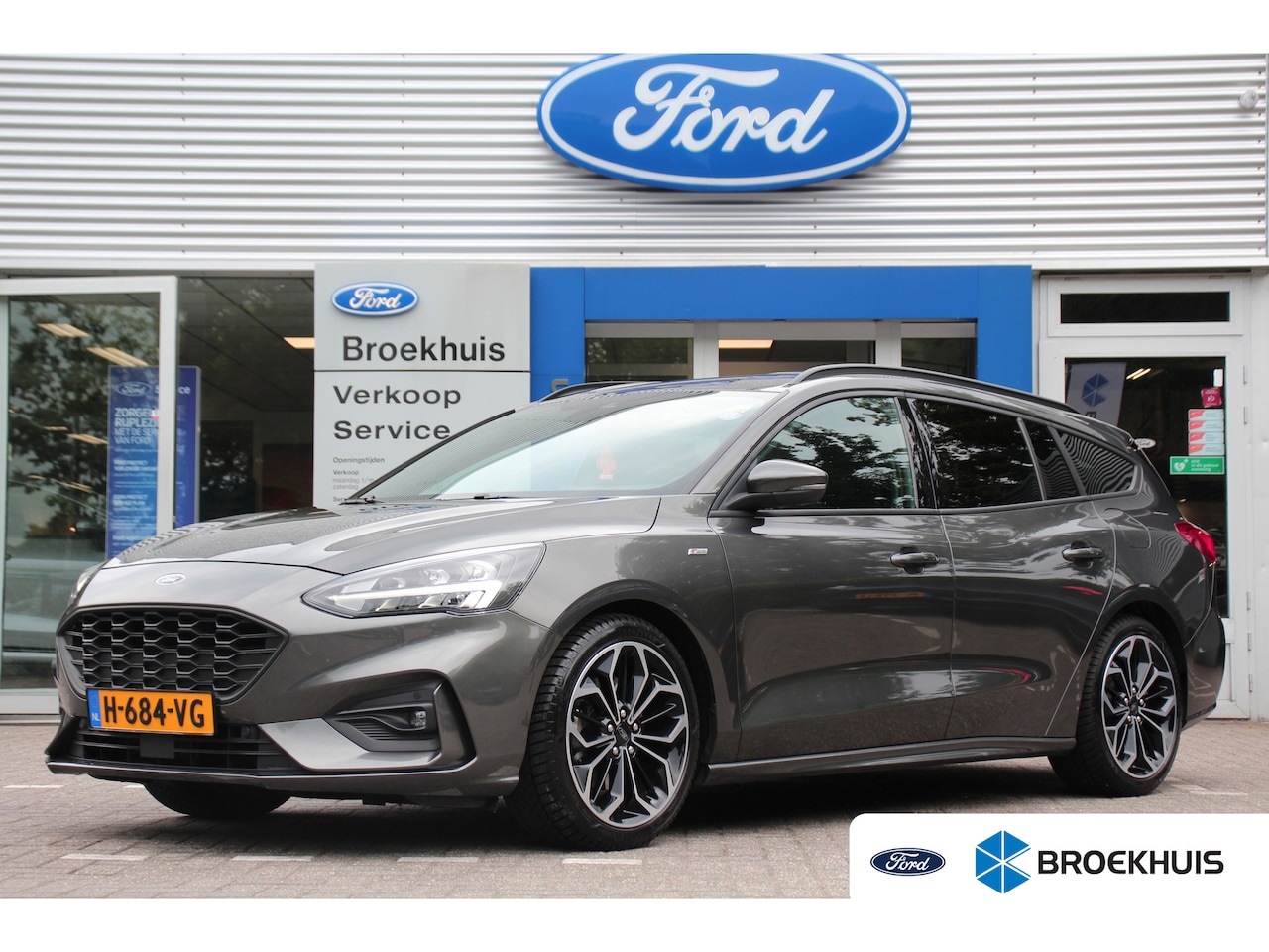 Ford Focus Wagon - 1.0EB ST-LINE | NL-AUTO! | 1 EIGENAAR! | WINTERPACK | AGR ZETELS | 18" LMV | PARK SENS V+A - AutoWereld.nl