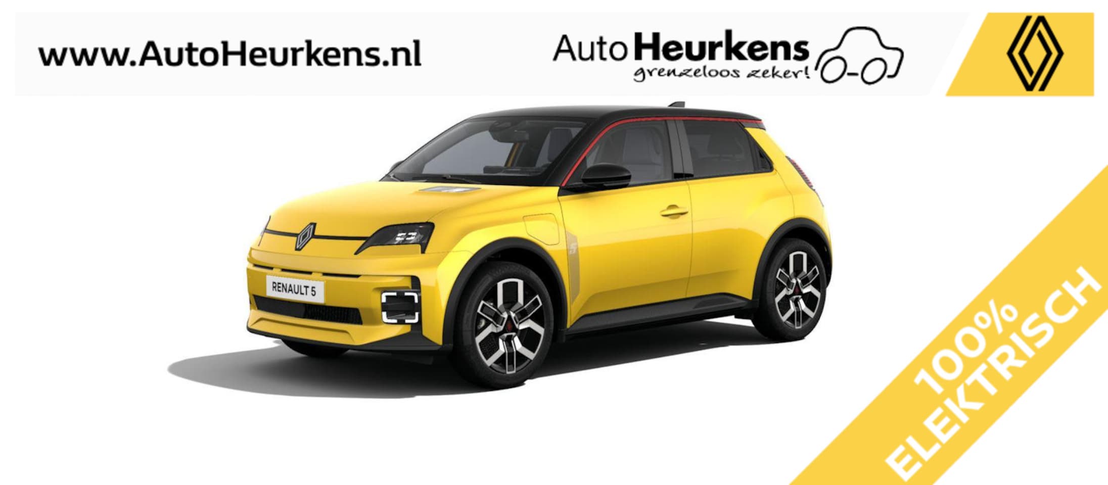 Renault 5 - urban range techno 40 kWh 120 PK | Voorraadvoordeel E1645,- | Pack Winter | - AutoWereld.nl
