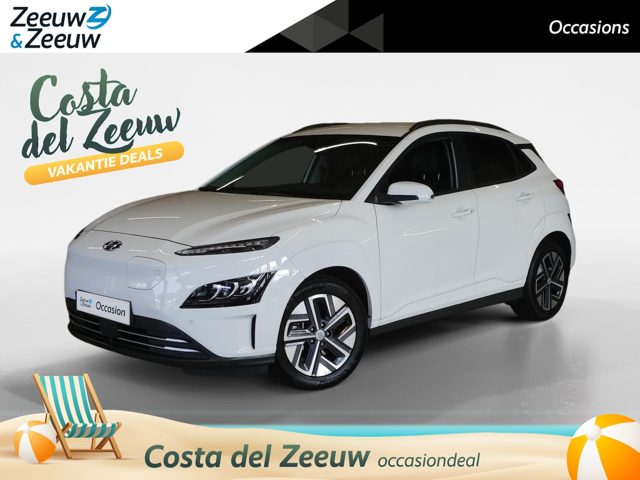 Hyundai Kona Electric - EV Premium 64 kWh | Trekhaak | Leder | - AutoWereld.nl