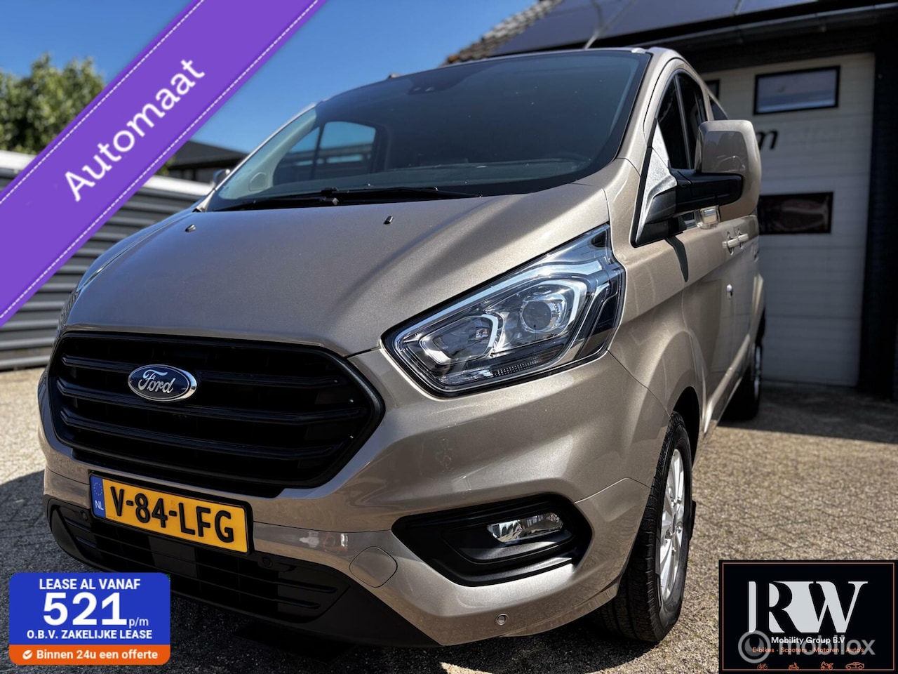 Ford Transit Custom - 320 2.0 TDCI L2H1 Limited DC 320 2.0 TDCI L2H1 Limited DC Automaat! - AutoWereld.nl