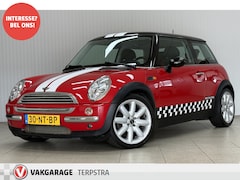 MINI Cooper - 1.6 Pepper/ Two-Tone/ 17'' LMV/ Airco/ Cruise/ C.V./ Elek. Pakket/ Radio-CD/ Multi. LEDER.