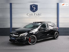 Mercedes-Benz A-klasse - AMG 45 4MATIC 381+PK FACELIFT/LED/SFEER/PANO/HALF LEER+S.VERWARMING/19" LMV/PDC/CRUISE/12
