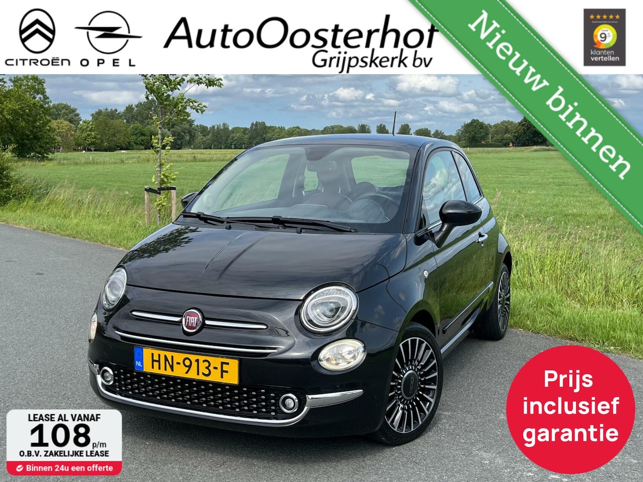 Fiat 500 - 0.9 TwinAir Turbo Lounge All-in Prijs - AutoWereld.nl