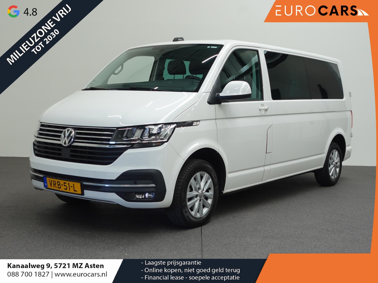 Volkswagen Transporter - 150pk Automaat L2 Dubbele cabine Bulli Apple Carplay Cruise control Camera Airco Euro6 - AutoWereld.nl