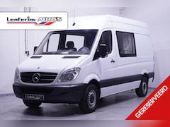 Mercedes-Benz Sprinter - 313 CDI 130 pk Dubbel Cabine L2H2 6-Zits NAP, Trekhaak 2.800 kg, 1e Eigenaar