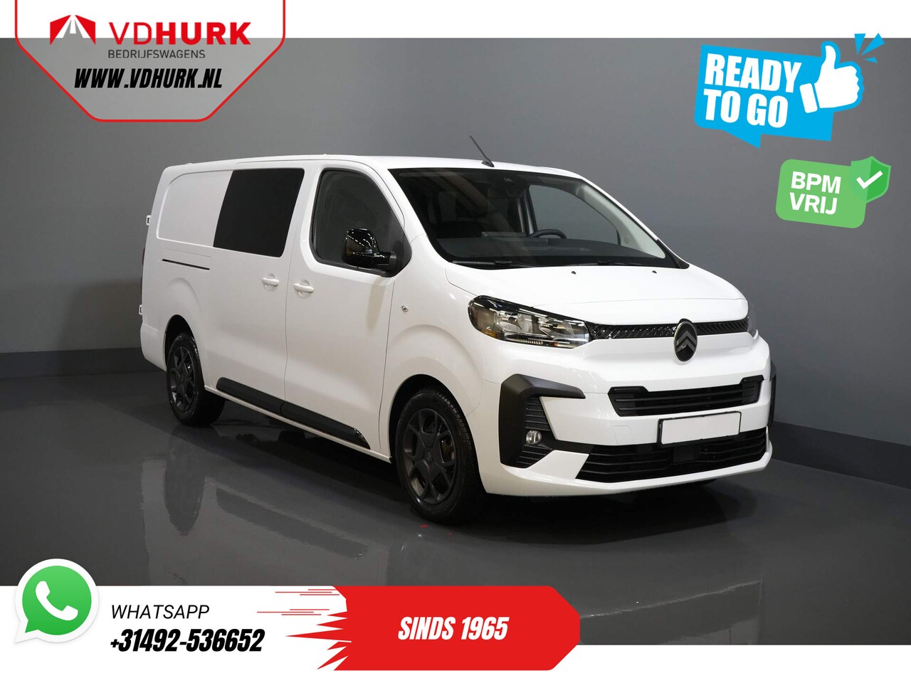 Citroën Jumpy - 2.0 HDI 180 pk Aut. DC Dubbel Cabine BPM VRIJ! 2x Schuifdeur/ Virtual Cockpit/ Navi/ Carpl - AutoWereld.nl