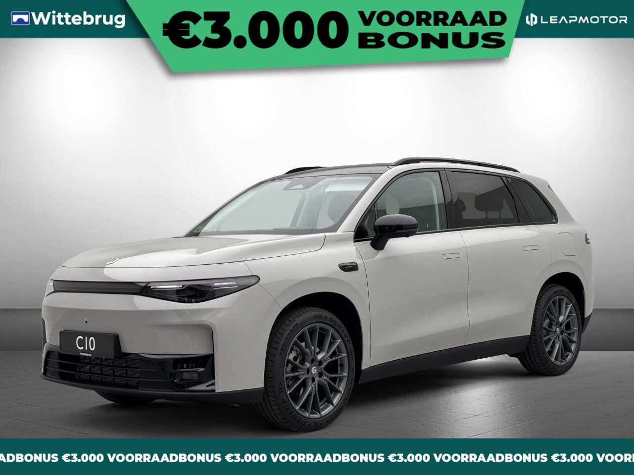 Leapmotor C10 - Design 69.9 kWh Volledig Elektrisch Automaat met Lederen bekleding, Elektrische stoelen en - AutoWereld.nl