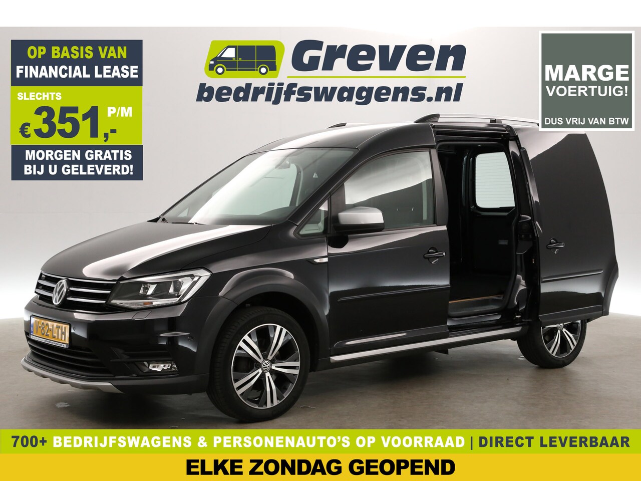 Volkswagen Caddy - 2.0 TDI Alltrack L1H1 | MARGE! | DSG Automaat Airco LED 2x Schuifdeur Camera Cruise Carpla - AutoWereld.nl