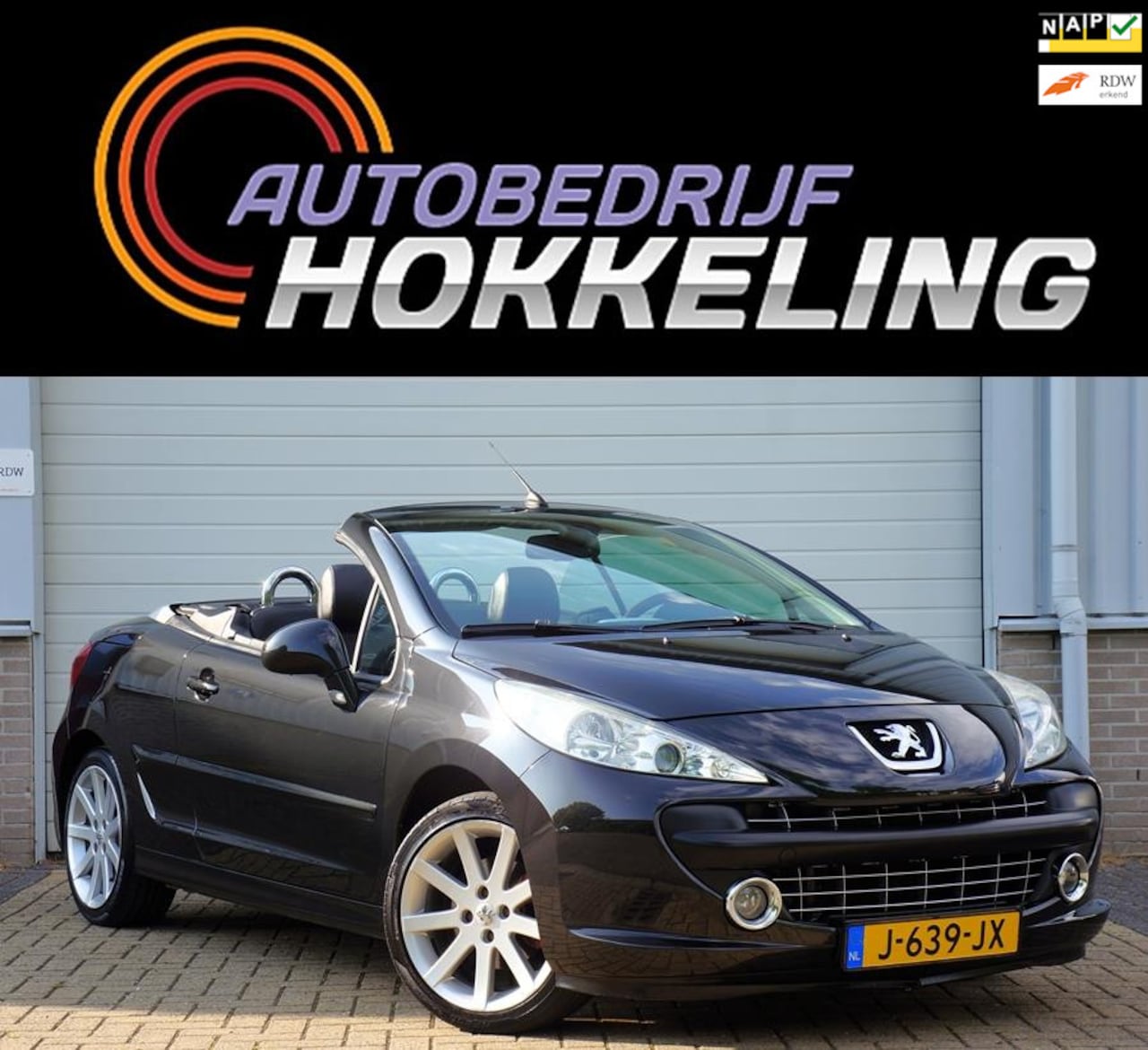 Peugeot 207 CC - 1.6-16V Turbo Roland Garros 150pk; Leder+17"lmv=ZEER MOOI !! - AutoWereld.nl