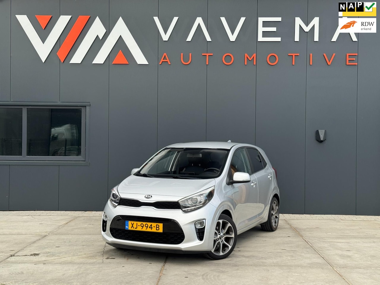 Kia Picanto - 1.0 CVVT Design Edition 2019 Navigatie Carplay Cruise control 5 Deurs Navigator LED Clima - AutoWereld.nl