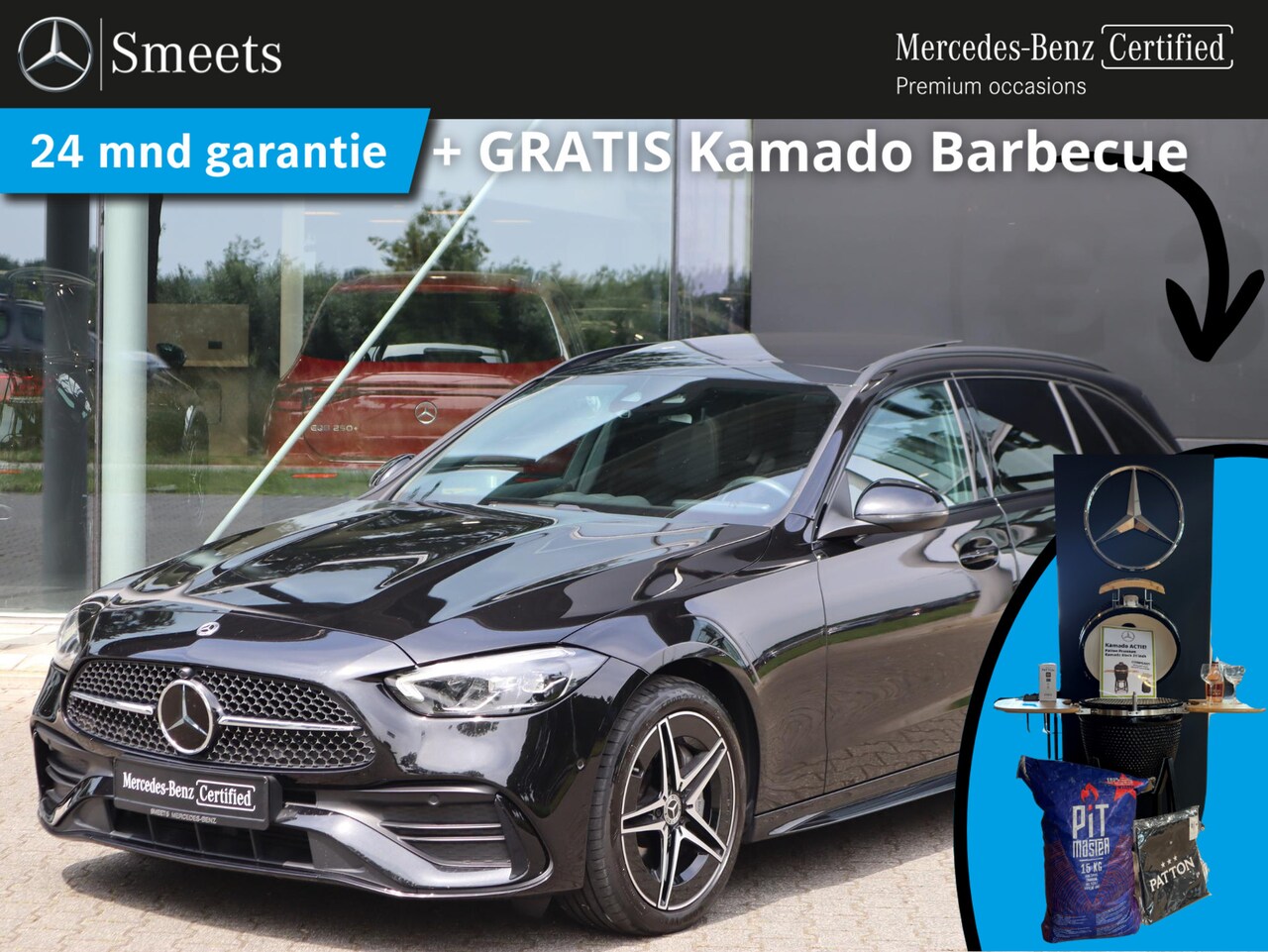 Mercedes-Benz C-klasse Estate - 300 e AMG Line | Panoramadak | Navigatie | Camera | LED | Automaat - AutoWereld.nl