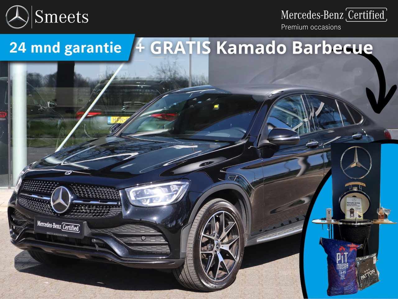 Mercedes-Benz GLC-klasse Coupé - 300e 4MATIC Business Solution AMG line | Dodehoekassistent | LED | Navigatie | Keyless Ent - AutoWereld.nl