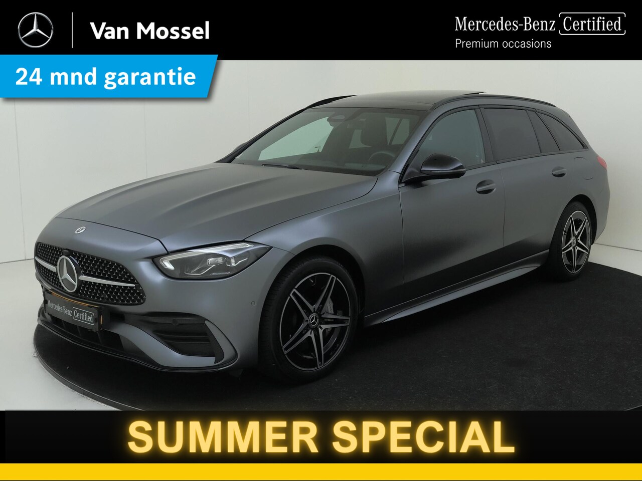Mercedes-Benz C-klasse Estate - 300 e AMG Line / Panoramadak/ Night/ 18 inch/ Stealth PPF - AutoWereld.nl