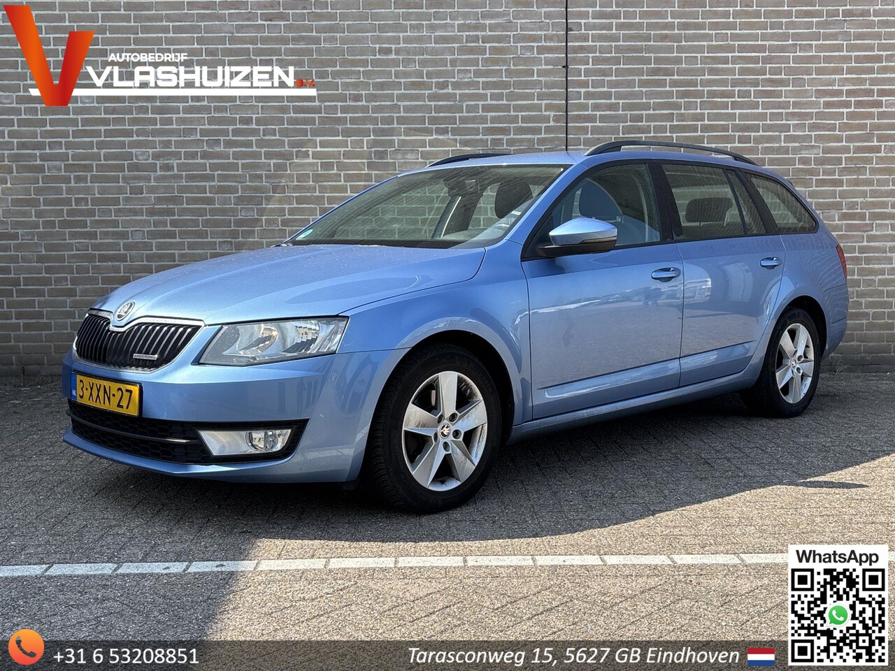 Skoda Octavia Combi - 1.6 TDI Greenline Businessline | Leder | Climate | Cruise | Navi | PDC | Trekhaak | - AutoWereld.nl