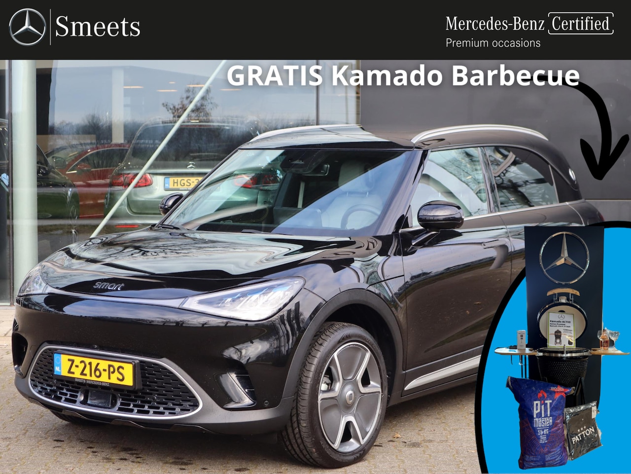 Smart #1 - Pro+ 66 kWh Elektrische stoelen | Glazen dak | Cruise Control | Apple Carplay | Sfeerverli - AutoWereld.nl