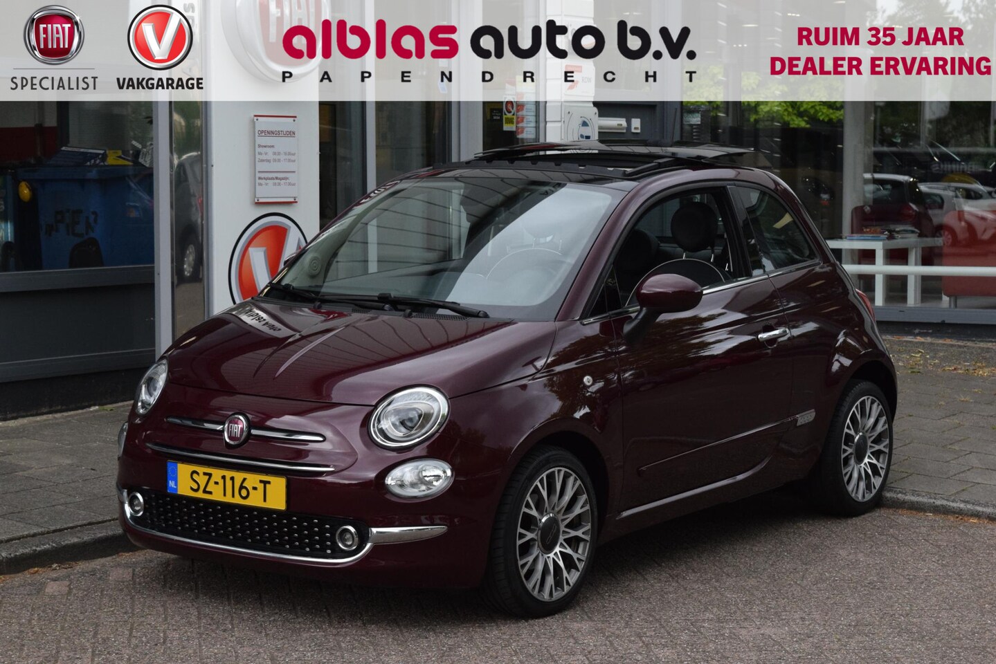 Fiat 500 - 80pk Lounge|16"|Open dak|PDC|Nav|Clima - AutoWereld.nl