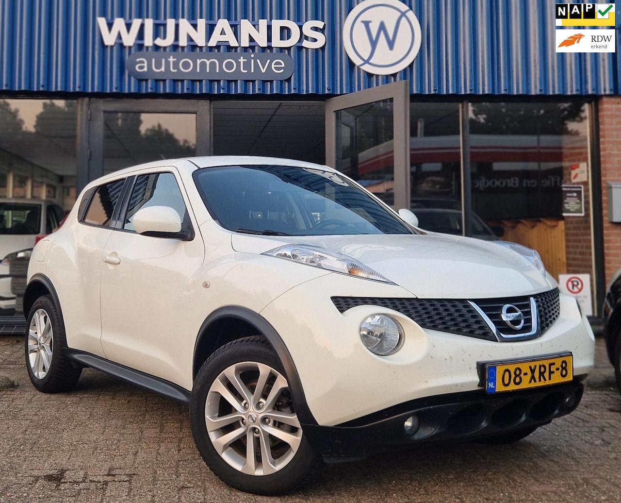 Nissan Juke - 1.6 Acenta APK Trekhaak Clima Cruise Scherm Elek raam Lm velgen - AutoWereld.nl