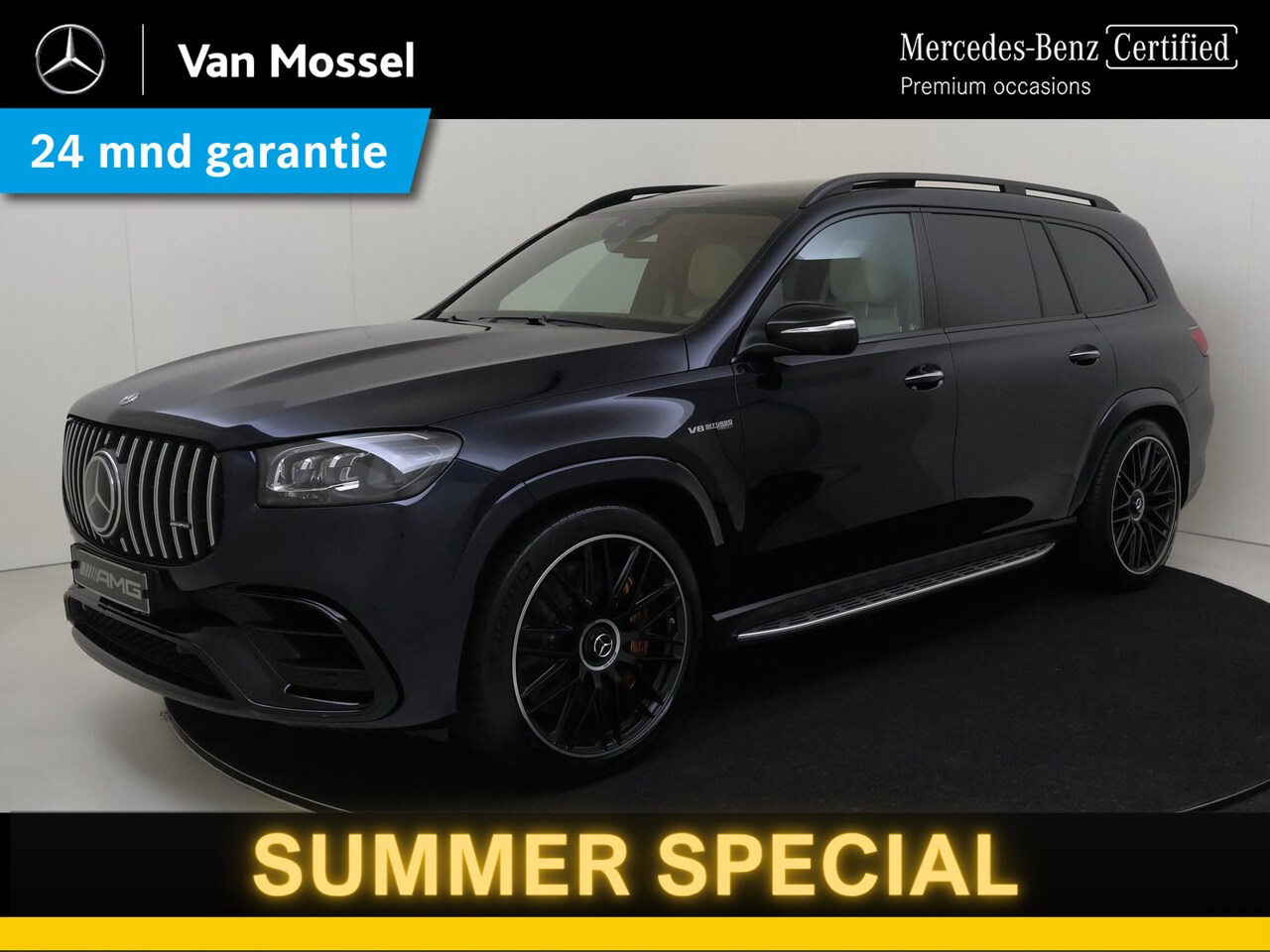 Mercedes-Benz GLS - AMG 63 4MATIC+ Premium Plus /Panoramadak /Rijassistentiepakket plus /HUD /7 Persoons /23 I - AutoWereld.nl