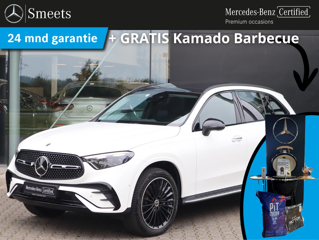 Mercedes-Benz GLC-klasse - 300de 4MATIC AMG Line Panoramadak | Memory Seats | Burmester | Trekhaak | 360 camera | Mul - AutoWereld.nl