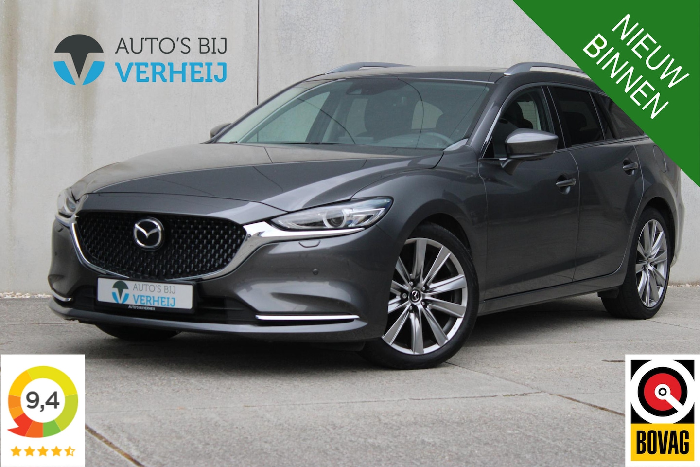 Mazda 6 Sportbreak - 2.0 SkyActiv-G 165 Signature / STOEL VENT / ADAPTIVE CRUISE / LEDER - AutoWereld.nl