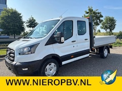 Ford Transit - Dubbelcabine Openlaadbak Airco Cruisecontrol Trekhaak 130PK BPM VRIJ NIEUW
