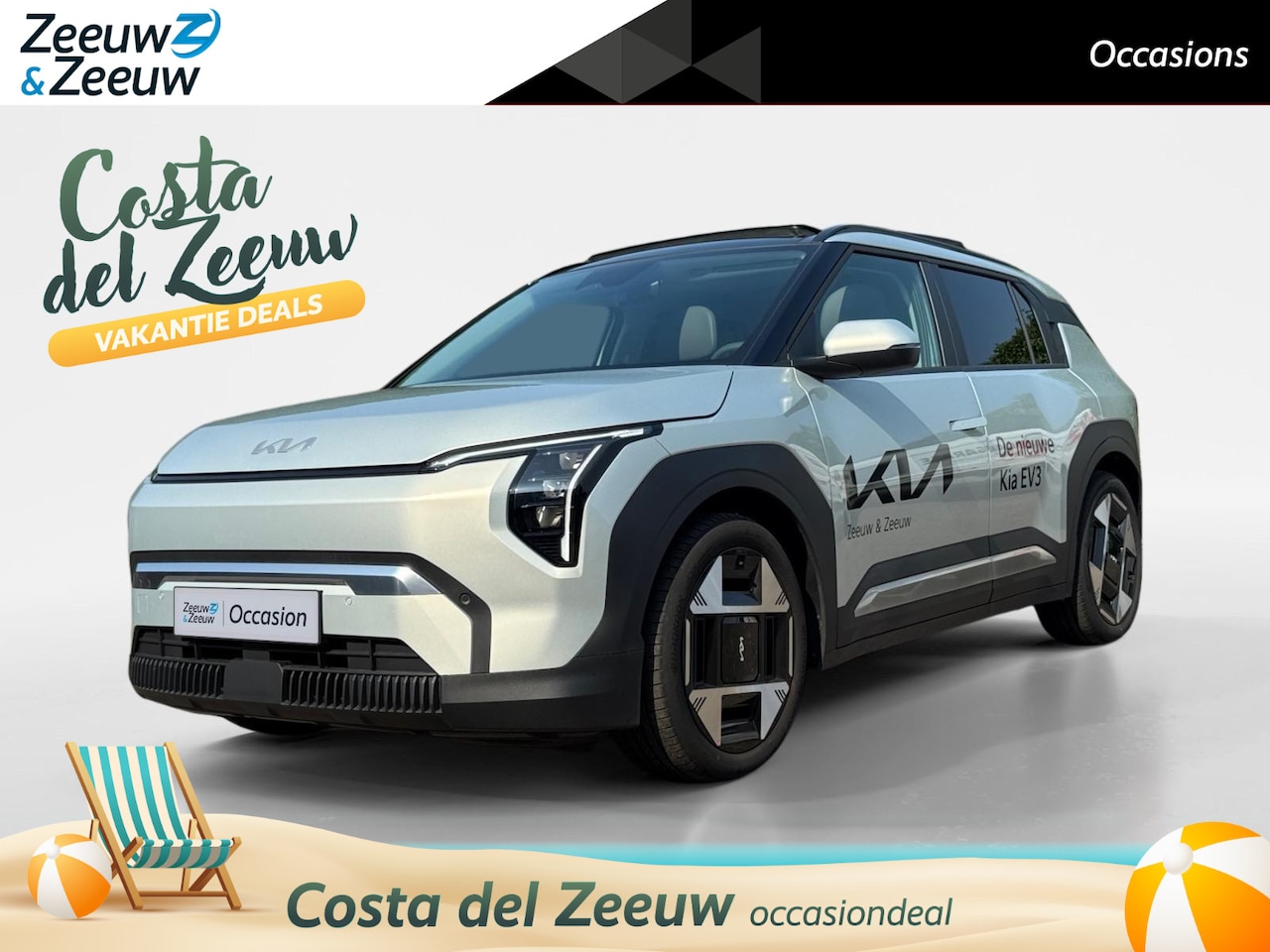 Kia EV3 - Plus Advanced 58.3 kWh Elektrische achterklep | Elektrische bestuurders stoel | Climate co - AutoWereld.nl
