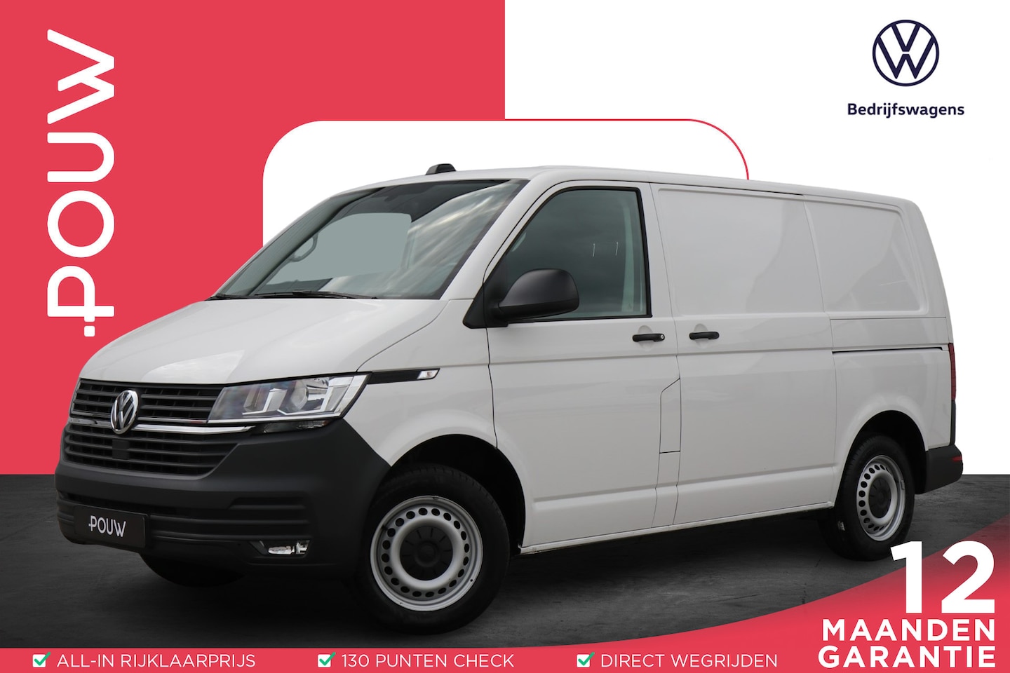Volkswagen Transporter - 2.0 TDI 150pk L1H1 28 | Schuifdeur Links + Rechts | Camera | Multifunctioneel Stuurwiel | - AutoWereld.nl